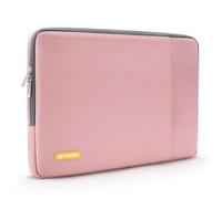 Housse Bagasin pour Ordinateur Portable 13-13,3 Pouces, Compatible avec MacBook Air/Pro et MacBook Pro 14 (M3 M2 M1 Pro Max, 2024-2021), Pochette Verticale en Polyester- Rose