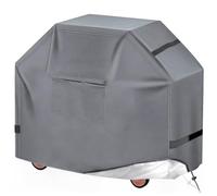 Housse Barbecue 90/120/140/160 cm, Housses Haut de Gamme pour Barbecue à gaz 600D Résistantes à l'eau, aux UV et à la Décoloration pour les Barbecues Weber CharBroil Kenmore Nexgrill,Gris,208x69x119cm