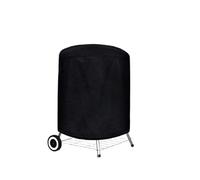 Housse Barbecue Couverture de gril extérieur rond noir, couverture de BBQ de poêle de foyer, couverture de Protection de barbecue électrique en tissu 210D imperméable et robuste for jardin(71x56cm)