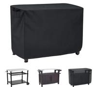 Housse Barbecue Couverture de Table Gril Patio Four à Pizza Chariot Manger Mobile préparation extérieure imperméable for la Couverture gaz Barbecue Cuisine(133X57X90cm)