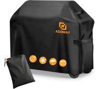 Housse Barbecue Exterieur, 600D Oxford Housse Plancha Bache Barbecue Exterieur Imperméable 147X61x122cm, Housse Barbecue Camping gaz Anti-Vent, Anti-UV, Antipoussière, Anti-l'eau