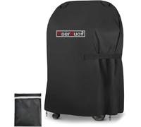 Housse Barbecue Exterieur: Bâche de Protection BBQ Exterieur Imperméable 420D Tissu Oxford Anti-UV Bache de Protection Barbecue Grill avec Poignées (76x66x109cm) Noir