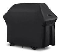 Housse Barbecue Exterieur,Barbecue Gaz,Oxford,Bâche de Protection BBQ avec Cordon Ajustable,Anti-Vent,Anti-UV,Impermeable,Noir