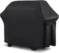 Housse Barbecue Exterieur, Barbecue Gaz, Oxford, Bâche de Protection BBQ avec Cordon Ajustable, Anti-Vent, Anti-UV (147x61x117cm)