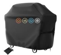Housse Barbecue Exterieur, Housse Barbecue, Housse Plancha Exterieur, Bache Barbecue Exterieur, Con Bolsa de Almacenamiento y Cordón Ajustable, Protección Polvo/Viento/UV (145x61x117cm)