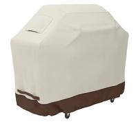 Housse Barbecue Exterieur Housse de Protection for Barbecue à gaz extérieur 210D, Grand modèle, Beige, Anti-poussière, imperméable, for Four et Meubles(420D 152x66x127cm)