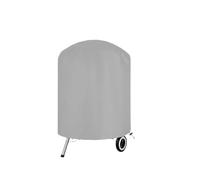 Housse Barbecue Housse de Protection Ronde Grise en Tissu 210D for Barbecue d'extérieur, for Foyer, poêle, imperméable et Robuste(62x105cm)