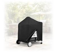 Housse Barbecue Lourd et imperméable pour Char-Griller 30" Barrel Grill Model E30718 2021-2025 124×65×101cm, Polyester Robuste avec Sangle Velcro et Poche de Rangement, Protection Anti-UV