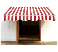Housse Bicolore Rouge Et Blanche - Polyester 280 G/m² Étanche, Tailles 200-500 Cm, Pour Terrasse, Porte, Fenêtre(400 x 300 cm)