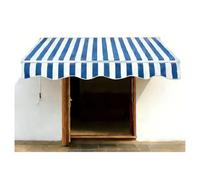 Housse bleue et blanche - polyester 280 g/m² étanche, plusieurs tailles, for terrasse, porte, fenêtre(360 x 300 cm)