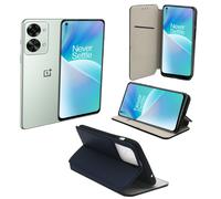 Housse bleue pour OnePlus Nord 2T 5G / One Plus Nord 2T 5G étui protection Portefeuille à Rabat avec Porte Cartes pochette XEPTIO