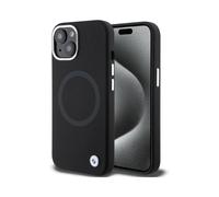 Housse BMW Signature Liquid Silicone MagSafe Noir - iPhone 15