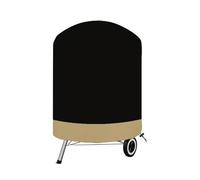 housse brasero Housse de gril for fumoir rond | Bouilloire verticale, couvercle de Barbecue, foyer, Protection de baril solide(Black Brown,70x70cm)
