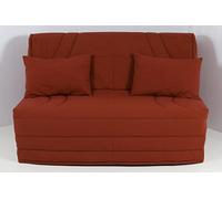 Housse BZ 140x190 matelassée Terracotta