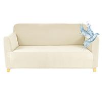 Housse Canape 2 Places (130-170 CM), Housse Canape Impermeable Extensible, Protege Canapes avec Accoudoirs - Ivoire