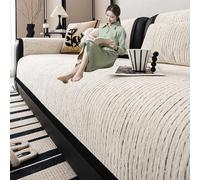 Housse canape 3 Places, Couvre Canapé d'angle Antidérapant Lavable pour 1/2/3/4 Places(7,90X120CM)