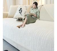 Housse canape 3 Places, Couvre Canapé d'angle Antidérapant Lavable pour 1/2/3/4 Places(8,110X160CM)