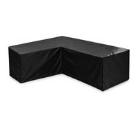 Housse Canape d'angle pour RH Lugano 5-Piece L-Sectional | Tissu 420D Oxford pour Salon de Jardin de L Imperméable Coupe-Vent Anti-Poussière avec Cordon de Serrage et Sac de Rangement