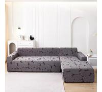 Housse Canapé D'angle1 Pieces，1/2/4/3 Places Housse De Canapé Extensible Universelle, Couverture Canape Antidérapante Lavable, Protege Canape Chien Chat Avec Accoudoirs(# D,145cm-185cm(1pcs))