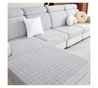 Housse canapé en velours chaud, extensible et antidérapante, pour canapé 1 à 3 places, en forme de L ou d'angle, pour chiens, chats et animaux compagnie(Style 4,2 seater(W50-70cm L90-120cm))