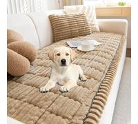 Housse Canape Housse de Canapé éPaisses 1 2 3 4 Places Couvre Protege De Assise Canapé en Velours Côtelé Doux Couverture de Coussin de SièGe de canapé antidéRapante-Lavable(Khaki,90*160cm)