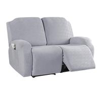 Housse Canapé Inclinable Relax 1/2/3 Places Housse De Fauteuil Inclinable En Jacquard Extensible 8/6/4 Pièces,Housse De Canap Relax Fauteuil Relax Housse Avec Poche Latérale Antidérapant ( Color : #5