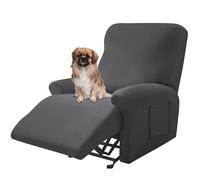 Housse Canapé Inclinable Relax 3/2/1 Places Housse De Fauteuil Inclinable En Velours Extensible 8/6/4 Pièces, Housse Canap Relax Avec Poche Latérale Antidérapant, Lavable ( Color : 1# , Size : 1 Seat