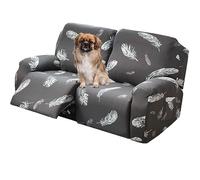 Housse Canapé Inclinable Relax 3/2/1 Places Housse De Fauteuil Inclinable En Velours Extensible 8/6/4 Pièces, Housse Canap Relax Avec Poche Latérale Antidérapant, Lavable ( Color : 19# , Size : 2 Seat