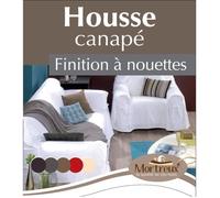 Housse Canapé - MARQUE - Taupe - 90 cm - 185 cm - 200 cm
