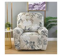 Housse Canapé Relax 1/2/3 Places, Housse de Fauteuil Inclinable en Extensible 4/6/8 Pièces, Housse Canap Relax 1/2/3 Places avec Poche Latérale Antidérapant, Lavable ( Color : #7 , Size : 1 person (4