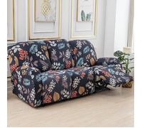 Housse Canapé Relax 3 Places, Housse de Fauteuil Extensible 8 Pièces avec Poche, Protecteur pour Fauteuil Inclinable,Style N