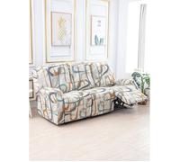 Housse Canapé Relax 3 Places, Housse de Fauteuil Extensible 8 Pièces avec Poche, Protecteur pour Fauteuil Inclinable,Style P
