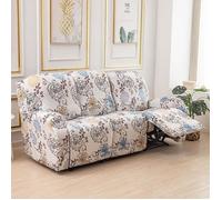 Housse Canapé Relax 3 Places, Housse de Fauteuil Extensible 8 Pièces avec Poche, Protecteur pour Fauteuil Inclinable,Style I