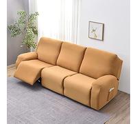 Housse Canapé Relax 3 Places, Housse de Fauteuil Inclinable en Extensible 8 Pièces Housse de Fauteuil Relax Inclinable Electrique, Couverture de Chaise Canapé Relax avec Poche ( Color : #11 , Size : 3