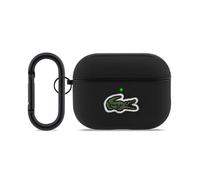 Housse Case Airpods Pro 3 Lacoste Noir Logo Crocodile Vert Avec Carabine