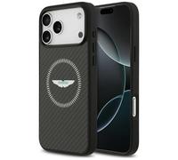 Housse Case iPhone 17 Pro Max Aston Martin MagSafe Kevlar Noir Logo