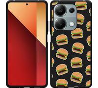 Housse Cazy adaptée au Xiaomi Poco M6 Pro Housse en silicone noir - Hamburger
