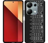 Housse Cazy adaptée au Xiaomi Poco M6 Pro Housse en silicone noir - Maisons de canal I