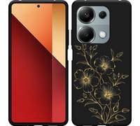Housse Cazy adaptée au Xiaomi Poco M6 Pro Housse en silicone noir - Mystic Flower
