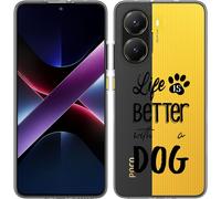 Housse Cazy Compatible avec Xiaomi Poco X7 Pro Life Is Better With a Dog
