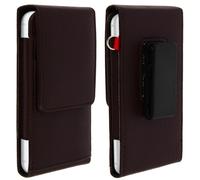 Housse Ceinture pour Smartphone 4.7 Pouces Porte-cartes Fixationce Marron