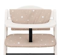 Housse chaise haute bebe 2 pièces - coussin assise pour bébé confortable pour Hauck et Stokke coussins et housses pour chaises enfant avec un revêtement Beige