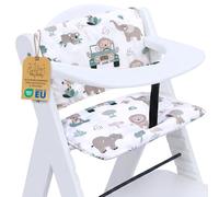 Housse chaise haute bebe 2 pièces - coussin assise pour bébé confortable pour Hauck et Stokke coussins et housses pour chaises enfant avec un revêtement certificat Oeko-Tex Afrique