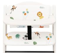 Housse chaise haute bebe 2 pièces - coussin assise pour bébé confortable pour Hauck et Stokke coussins et housses pour chaises enfant avec un revêtement Safari