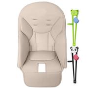 Housse Chaise Haute Bébé, Coussin Chaise Haute Bébé, Housse Chaise De Salle à Manger pour Bébé, Housse Siège en Cuir PU avec 2 Panda Baguettes pour Peg-Perego, Siesta Zero3, Baoneo, Kosmic Jané