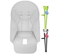 Housse Chaise Haute Bébé, Coussin Chaise Haute Bébé, Housse Chaise De Salle à Manger pour Bébé, Housse Siège en Cuir PU avec 2 Panda Baguettes pour Peg-Perego, Siesta Zero3, Baoneo, Kosmic Jané