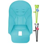 Housse Chaise Haute Bébé, Coussin Chaise Haute Bébé, Housse Chaise De Salle à Manger pour Bébé, Housse Siège en Cuir PU avec 2 Panda Baguettes pour Peg-Perego, Siesta Zero3, Baoneo, Kosmic Jané