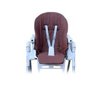 Housse Chaise Haute pour Bébé, Housse de rechange pour coussin d'assise Peg Perego, Prima Pappa, Zero 3 100% Coton Couleur Brun