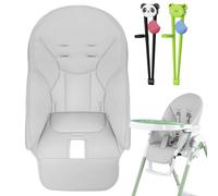 Housse Chaise Haute Pour Bébé Housses De Chaise Haute De Remplacement Et Baguettes D'entraînement Coussin De Chaise Haute Respirant Housse En Cuir PU Pour Chaise De Salle À Manger