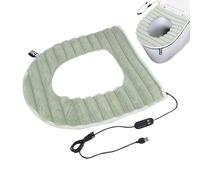 Housse chauffante pour siège de toilette - Alimentée par USB - Lavable à température réglable - Coussin chauffant doux alimenté par USB